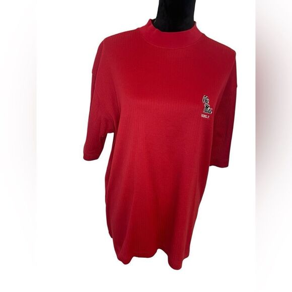 VINTAGE CUTTER & BUCK OLE MISS REBELS RED T-SHIRT MENS SIZE LARGE - Picture 3 of 7